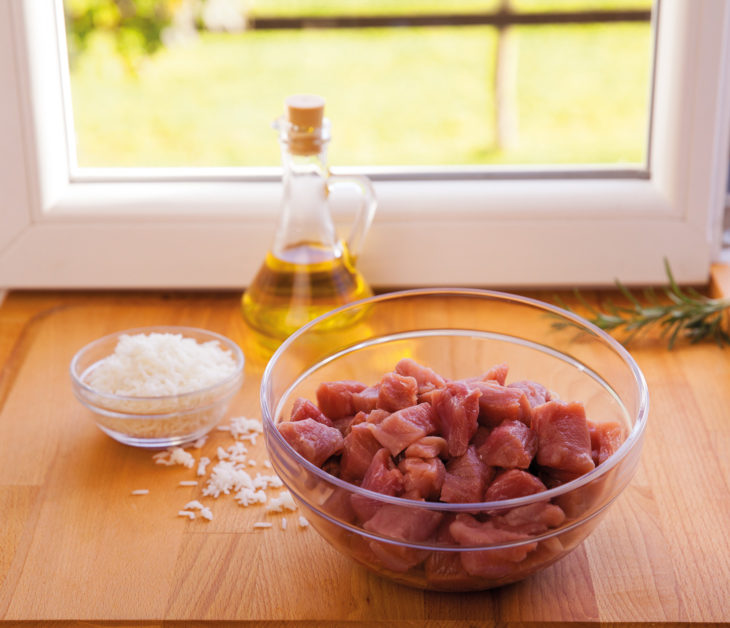 Rezept: Schwein mit Reis für den Hund