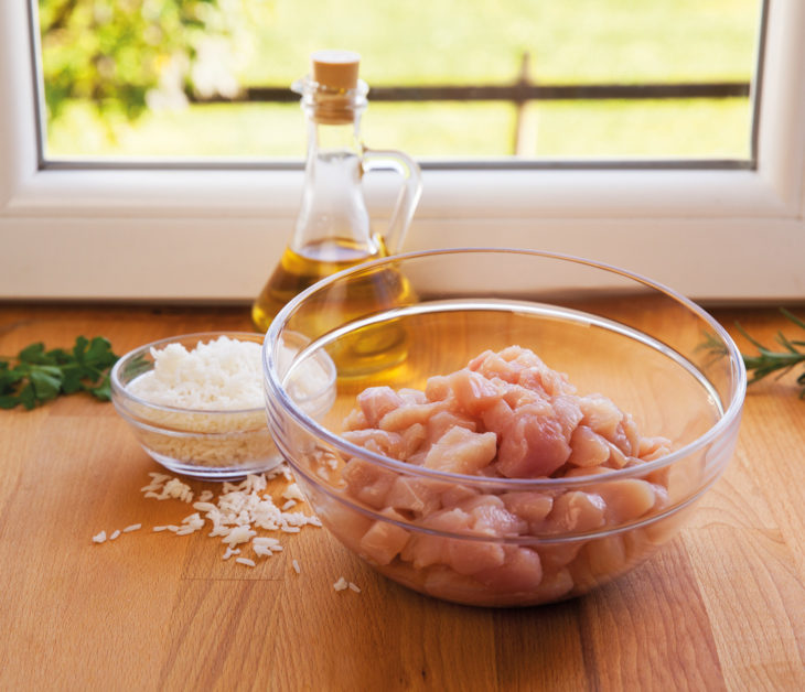 Rezept: Kaninchen mit Reis für die Katze