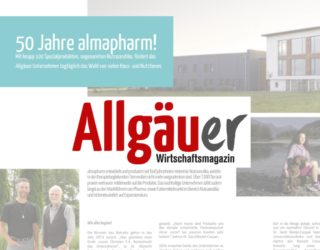 Allgäuer Wirtschaftsmagazin:<br/>50 Jahre almapharm!