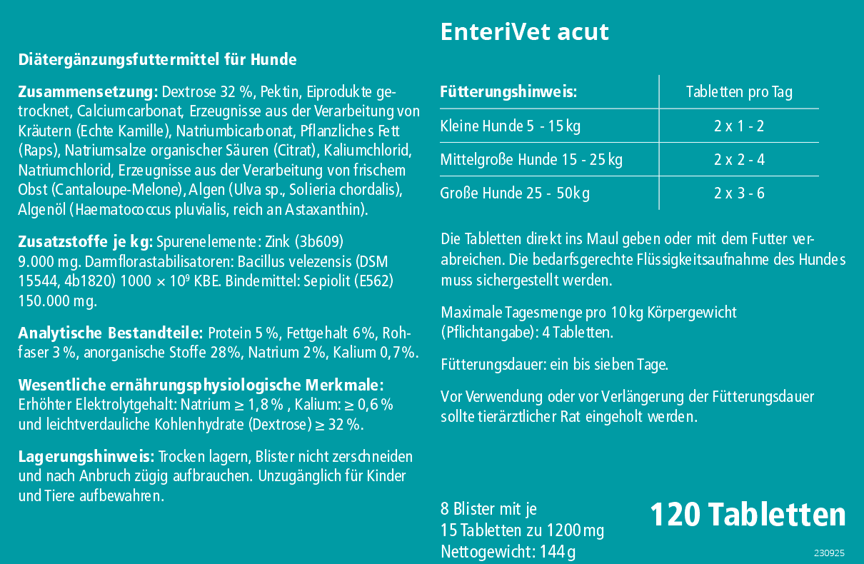 EnteriVet acut 120 Tabletten – Bild 2