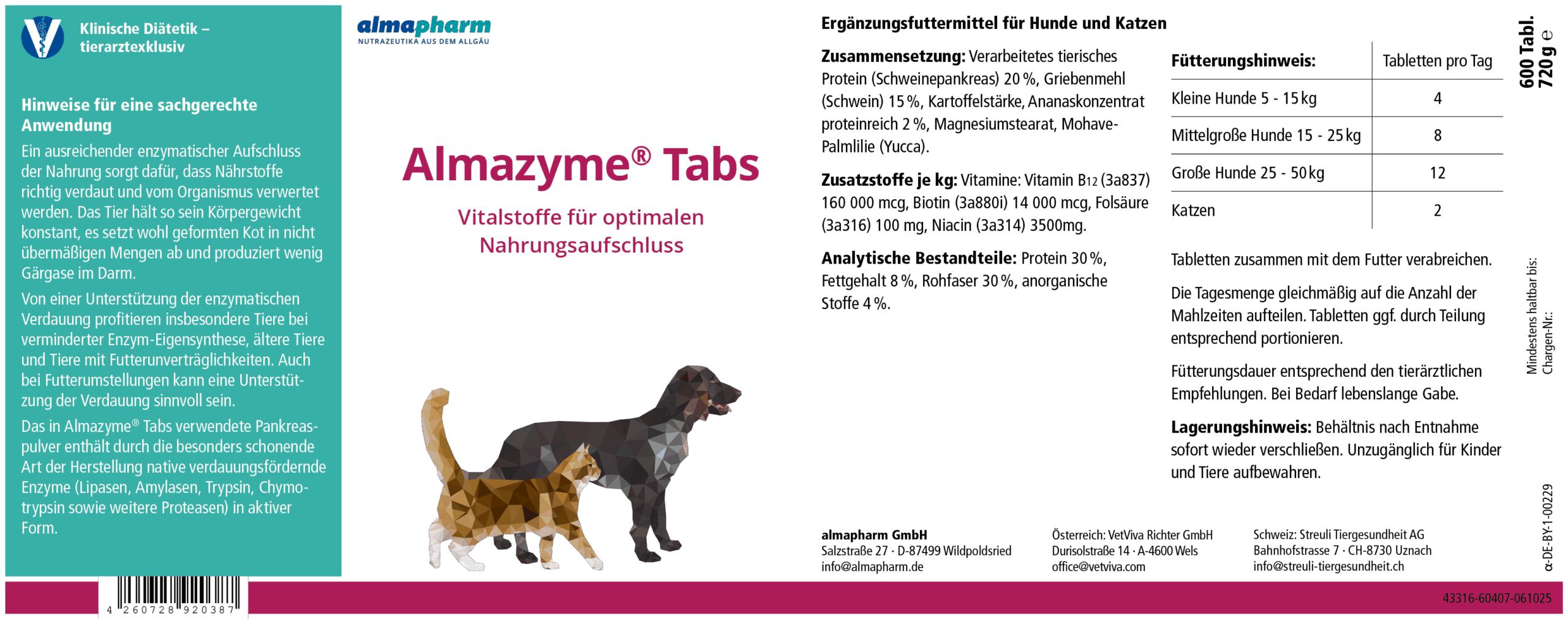 Almazyme® Tabs 600 Tabletten – Bild 2
