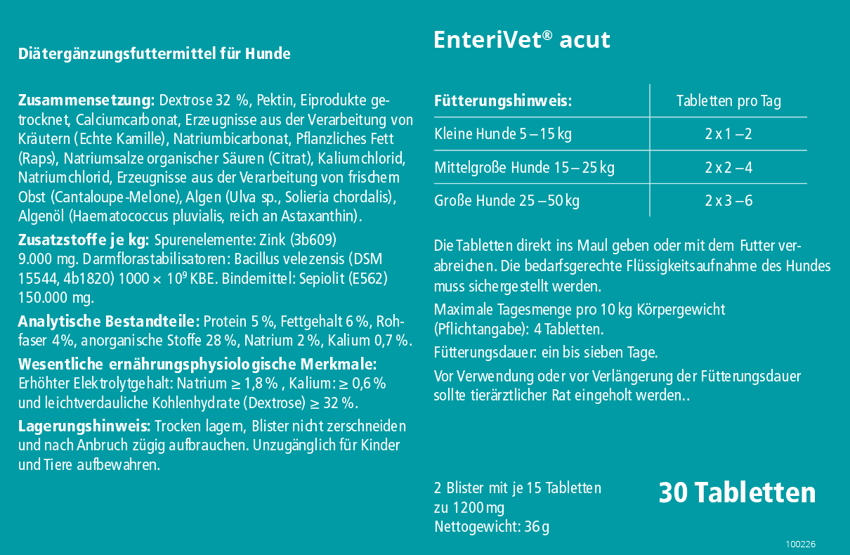 EnteriVet® acut 30 Tabletten – Bild 2